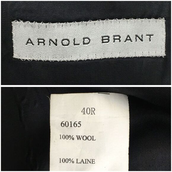 Arnold Brant Mens Blazer Sport Coat Three Button Casual Jacket‎ 40R Wool Suits - Picture 8 of 13